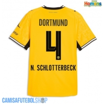 Camisa de time de futebol Borussia Dortmund Nico Schlotterbeck #4 Replicas 1º Equipamento 2026-27 Manga Curta